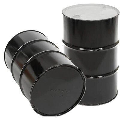 Tambo Metálico Reconstruído Negro (Incluye tapa y aro) 200 L