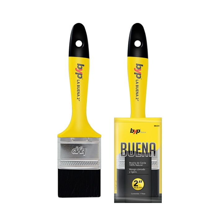 Brocha De Cerda Natural "La Buena" 2"