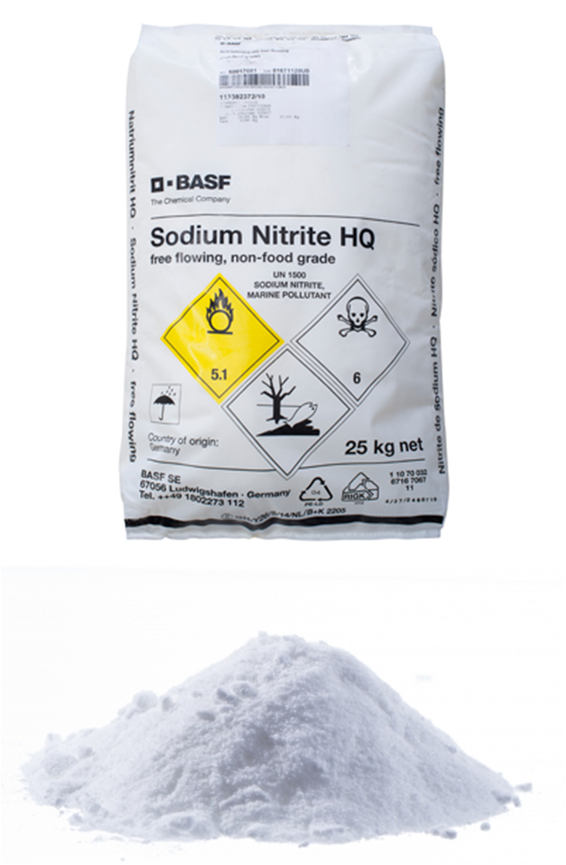 Nitrito de sodio bulto con 25kg EV68