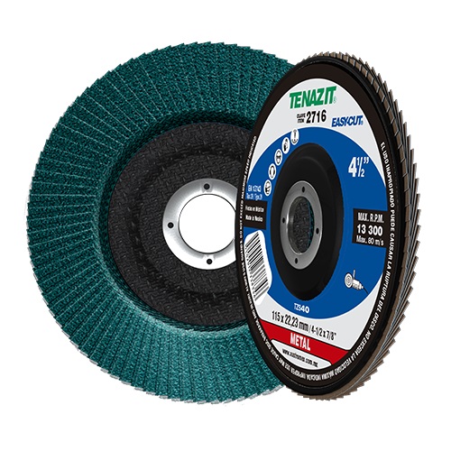 Disco Abrasivo laminado 4 1/2" X 7/8", Grano 40, 2716