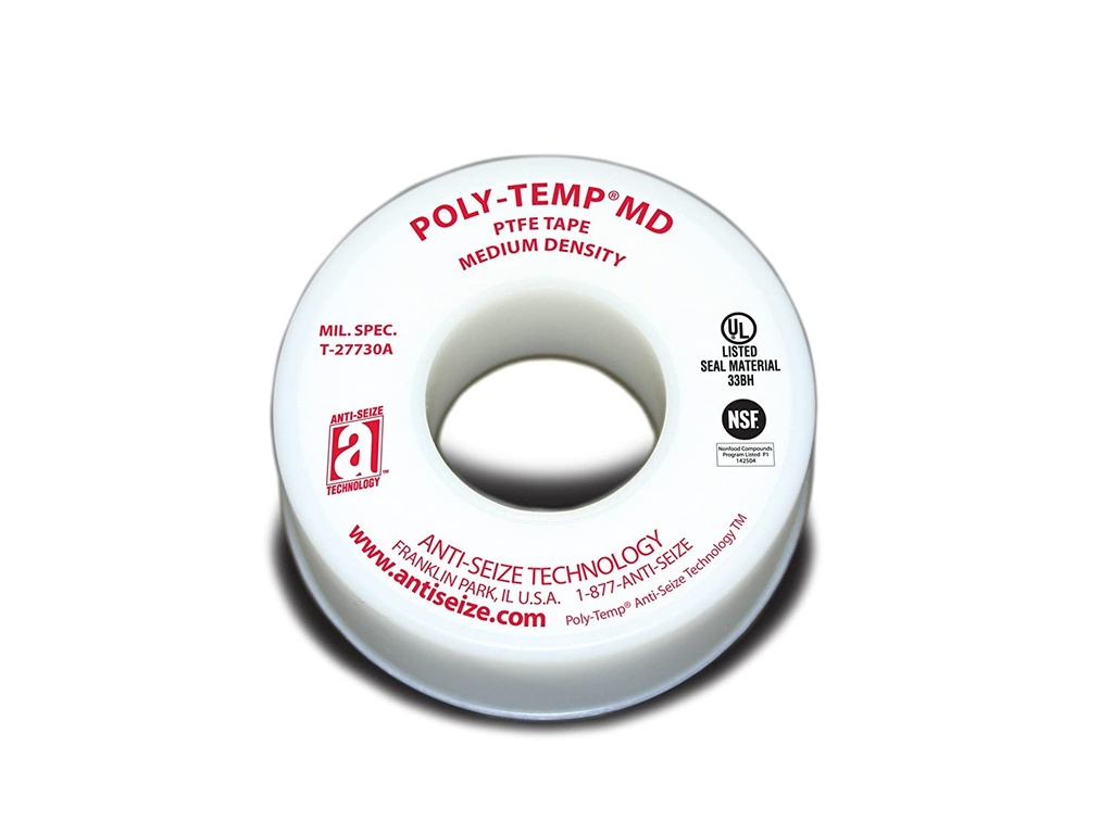 Cinta de Teflon Poly temp 1/2" x 520", 16035