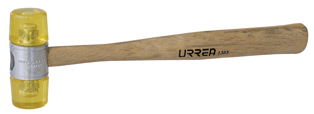 Martillo tapas plásticas 13oz mango de madera Urrea 1383