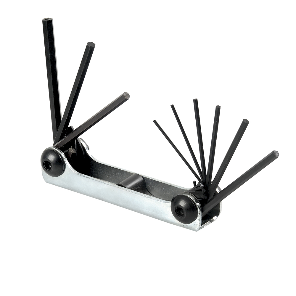 Juego de Llaves hexagonales tipo navaja 0.50 a 3/16", 9 piezas Urrea 4978