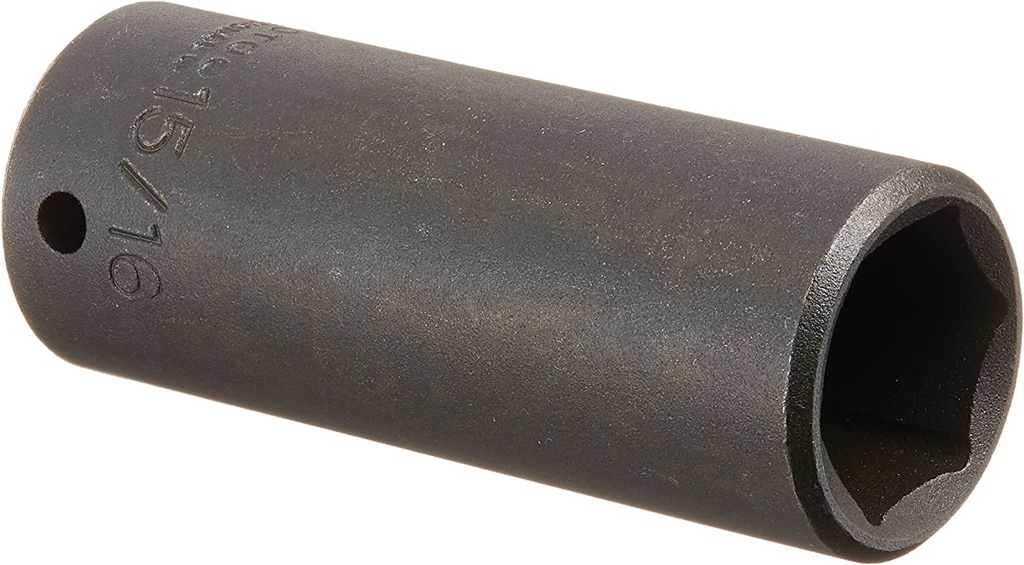 Dado Entrada de 1/2" Impacto Largo 6 Puntas 15/16" 