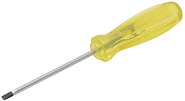 Destornillador ámbar barra redonda punta cabinet 1/8" x 6" Urrea 9626