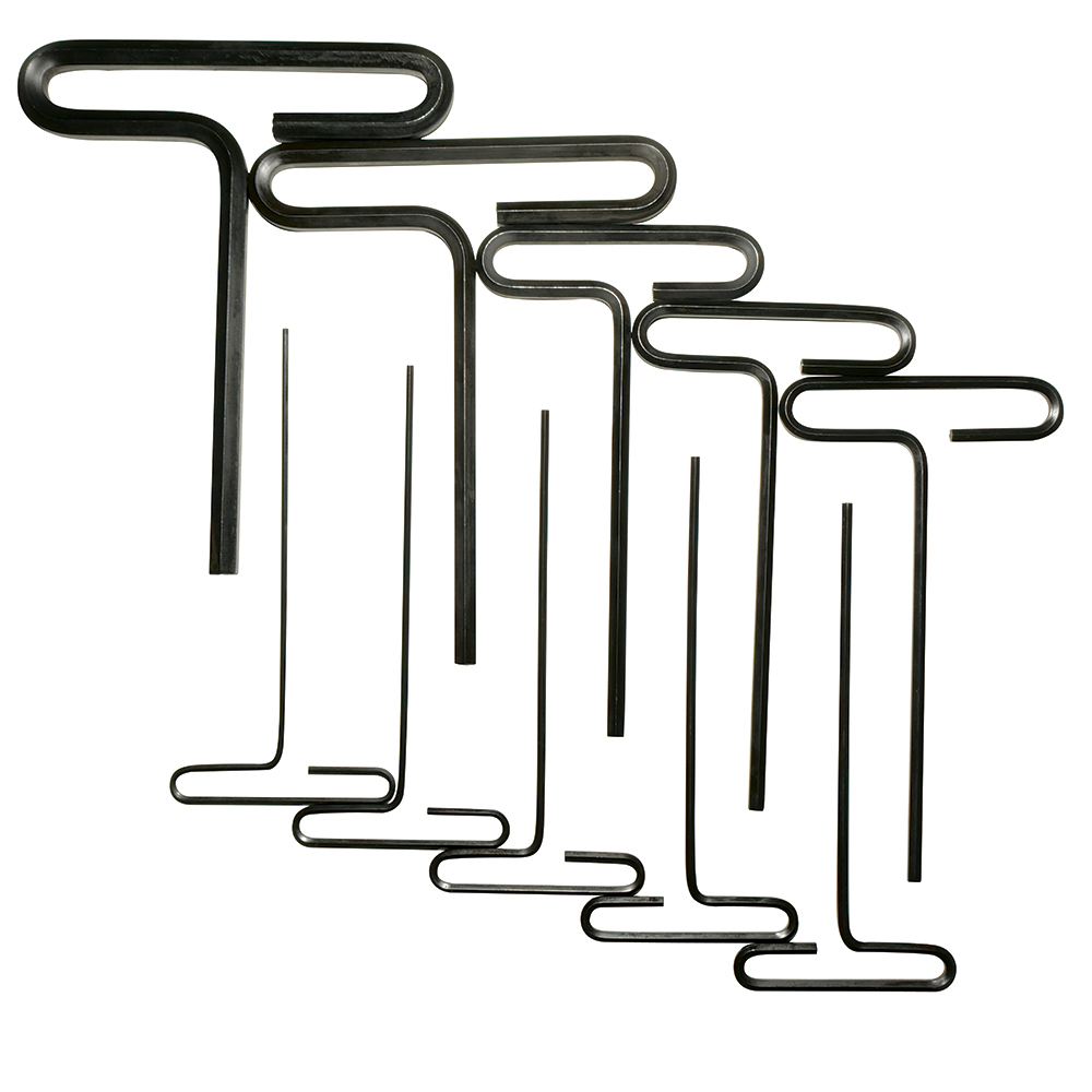 Juego de 10 llaves "T" en pulgadas 6? Urrea 4965