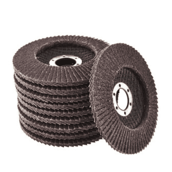 SEGMENTO ABRASIVO DE 10 CORTES TIPO FLAP DE 4.1/4 X 5" G-40 MOD: 09694 MCA. FANDELI