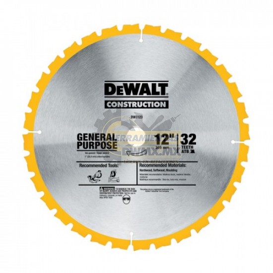 DISCO ABRASIVO CORTE PARA MADERA 12"