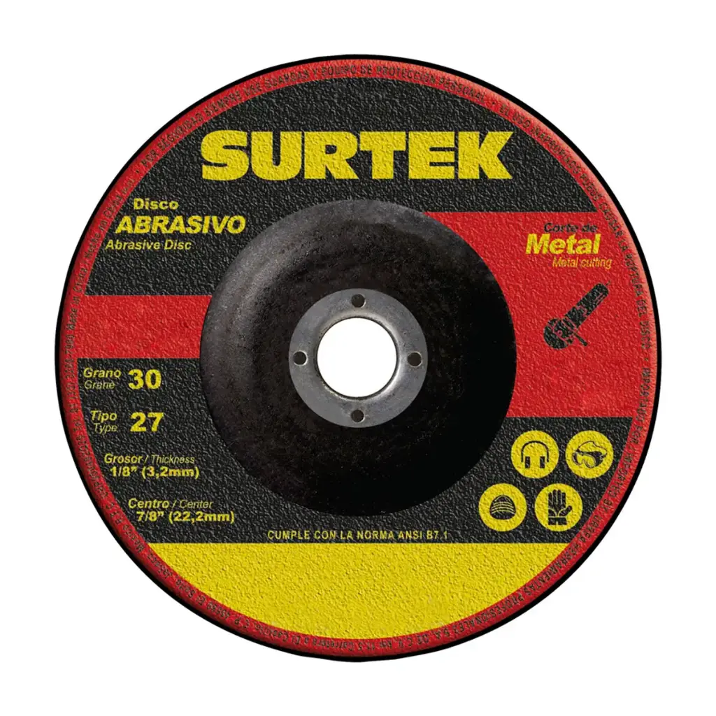 DISCO ABRASIVO TIPO 27 PARA CORTE DE METAL 7X1/8"