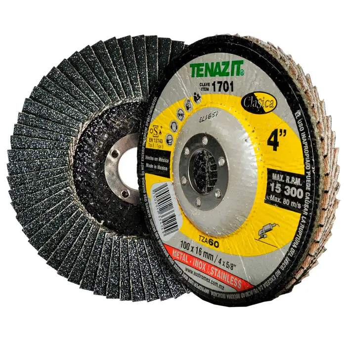 DISCO ABRASIVO LAMINADO 4" X 5/8" GRANO 60