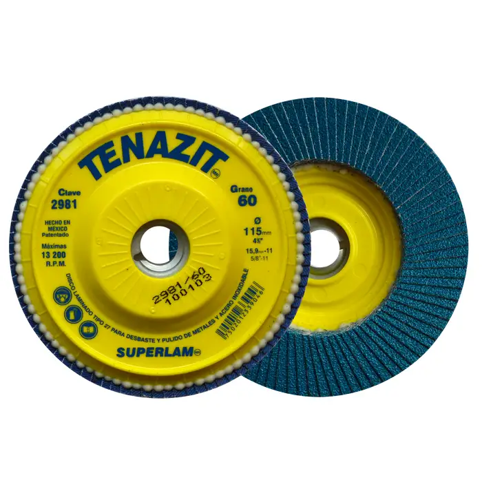 DISCO ABRASIVO LAMINADO 4 1/2 X 5/8 G60