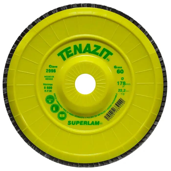 DISCO ABRASIVO LAMINADO 7 X 7/8 G60