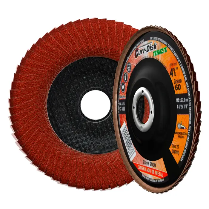 DISCO ABRASIVO LAMINADO CURVO 4 1/2 X 7/8 G 60