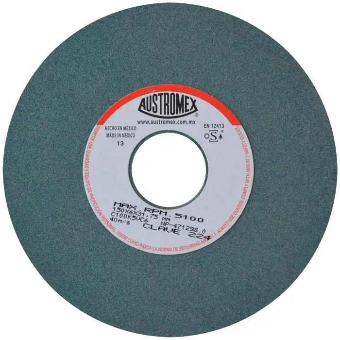 RUEDA ABRASIVA ESMERIL AFILADO 6 X 1/4 1.1/4 C100K5VC6