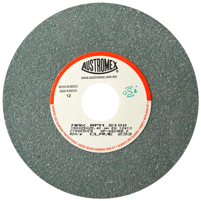 RUEDA ABRASIVA ESMERIL AFILADO 6"X 1 X 1 GC100