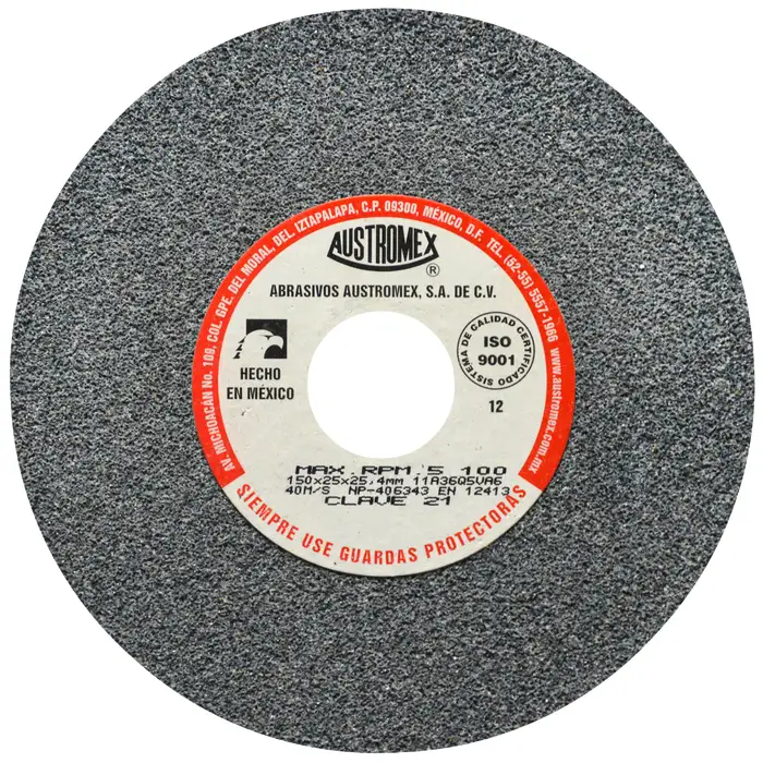 RUEDA ABRASIVA ESMERIL USO GENARAL 6"X 1" X 1" A36