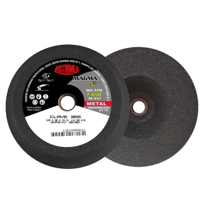 PIEDRA ABRASIVA TIPO COPA 125x50x15.9-11