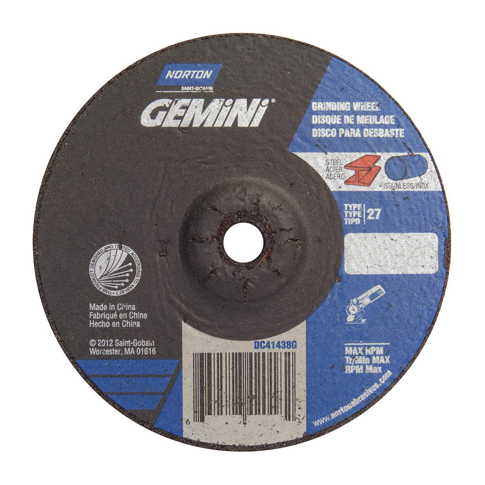 DISCO ABRASIVO DESBASTE 4X1/4 X 5/8 GEMINI