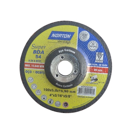 DISCO ABRASIVO DESBASTE.4X3/16X5/8. BSWY