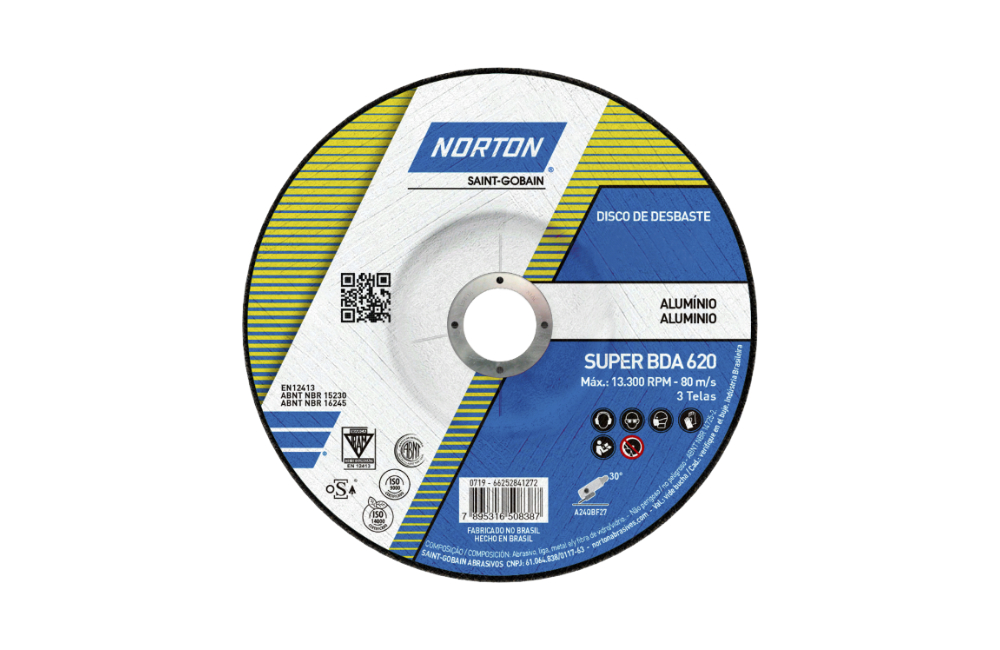 DISCO ABRASIVO DESBASTE 7 X 1/4 X 7/8 (66252915527)