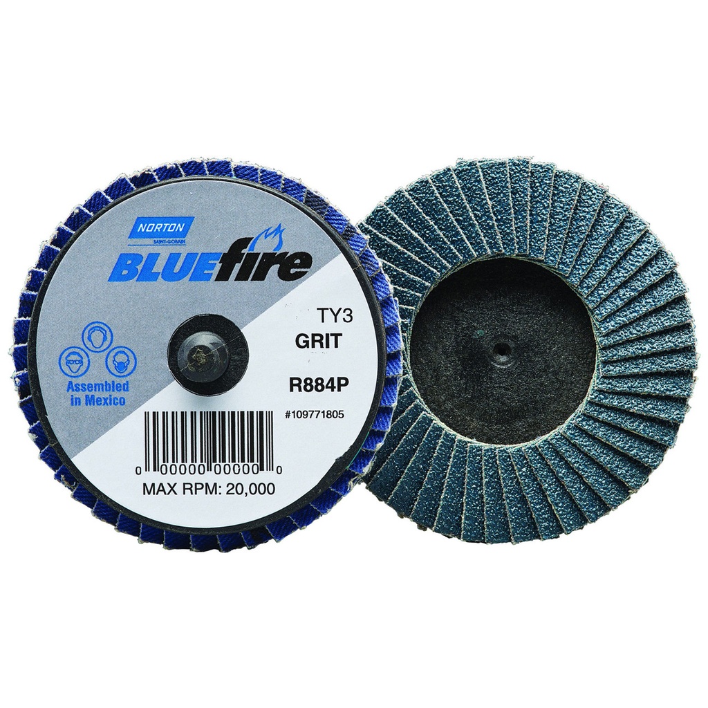 DISCO ABRASIVO LAMINADO BLUEFIRE R884P TR 3" P80