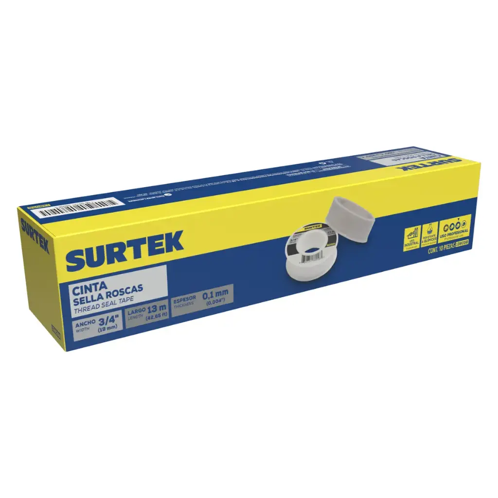 CINTA DE TEFLON 3/4" X 13 METROS USO INDUSTRIAL