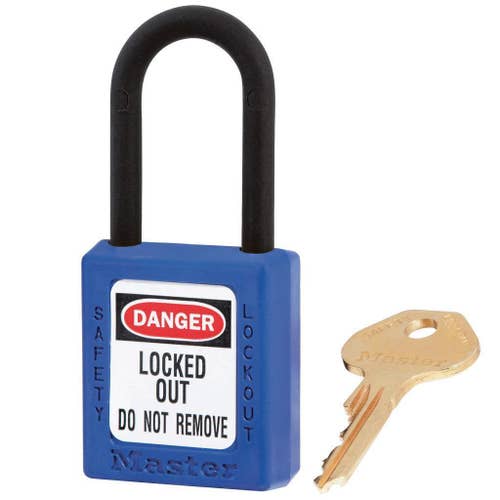 CANDADO SEGURIDAD AZUL 406BLU