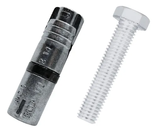 JUEGO DE EXPANSOR DE 1/4 CORTO CON TORNILLO MAQUINA  1/4 X2 1/2