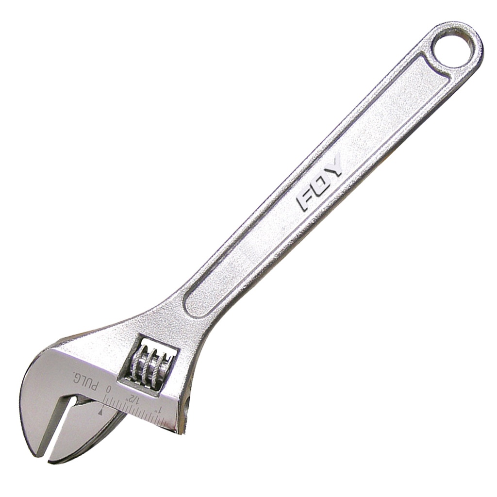 LLAVE AJUSTABLE CROMADA DE 10" FOY