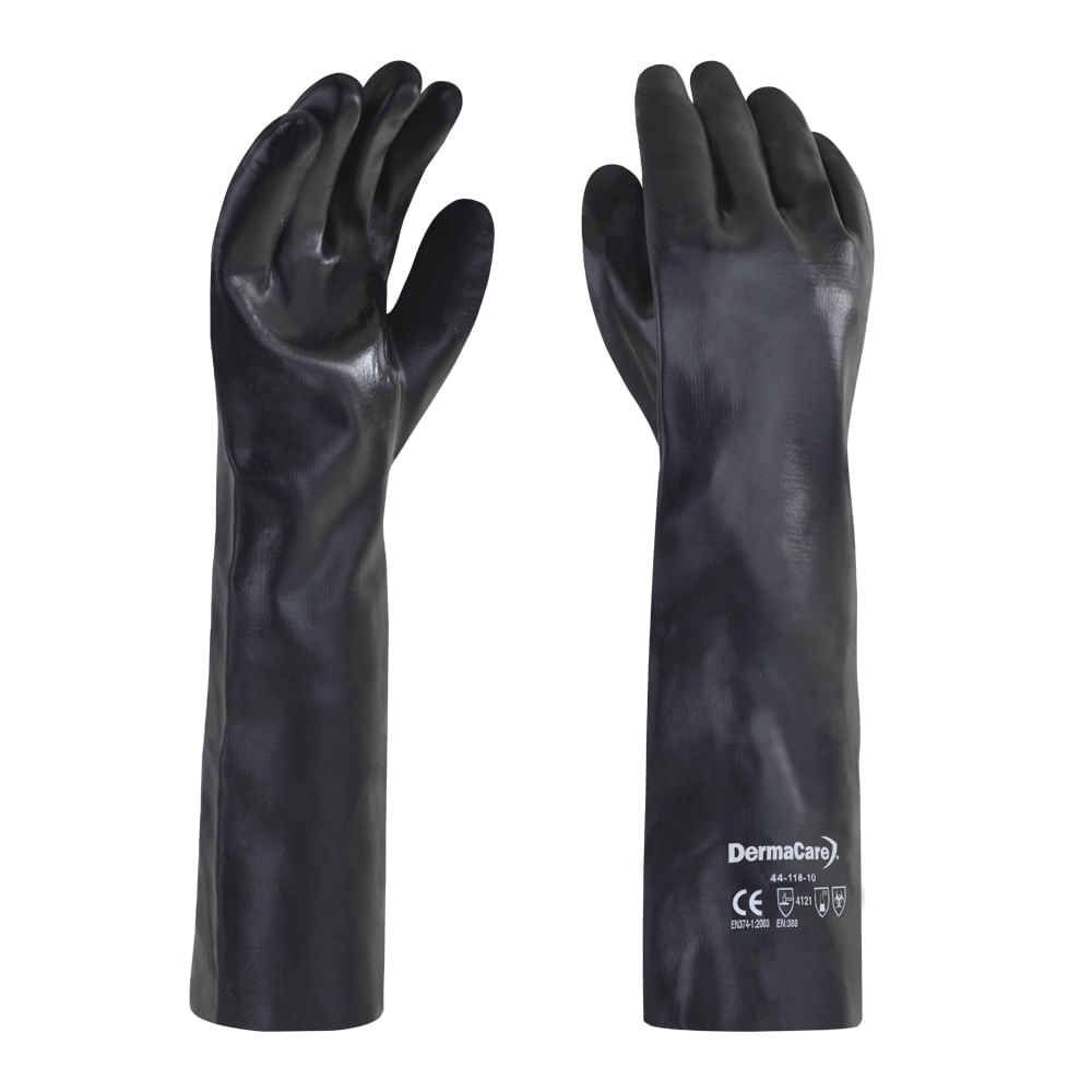 GUANTE NEGRO DE PVC 14" MODELO 6314PN