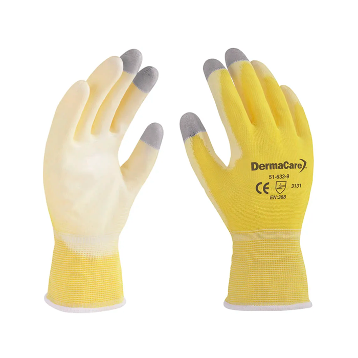 GUANTE NYLON POLIURETANO # 8 AMARILLO MEDIANO