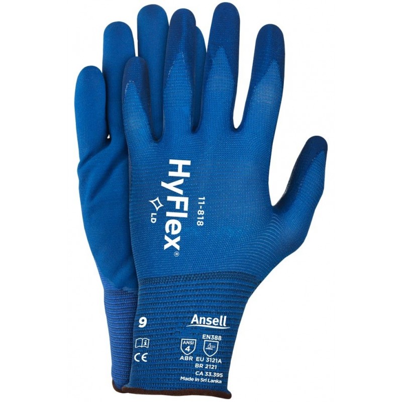 GUANTES MULTIUSO ULTRALIGEROS HYFLEX SIZE 8
