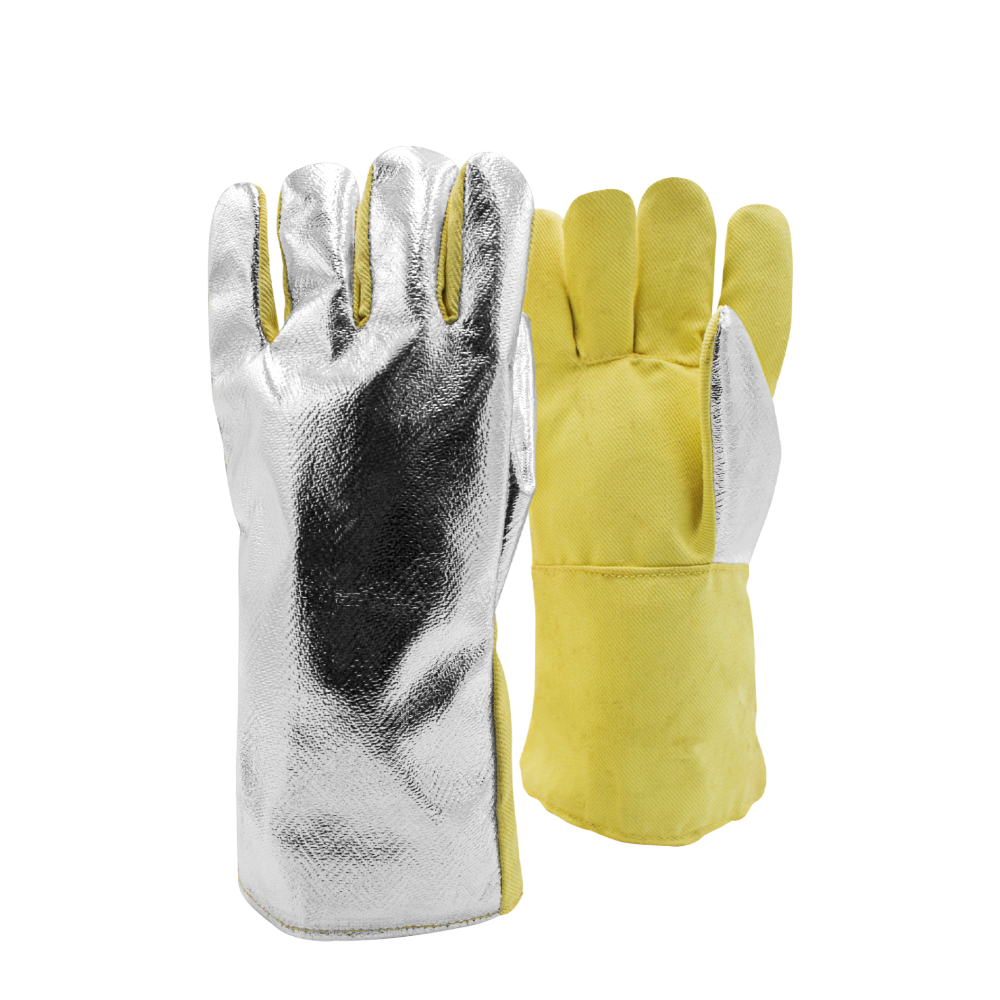 GUANTE T9 D/KEVLAR FIBRA VIDRIO AMPLIO S/ALUMINIZADO C/FORRO NOMEX EN 35CM