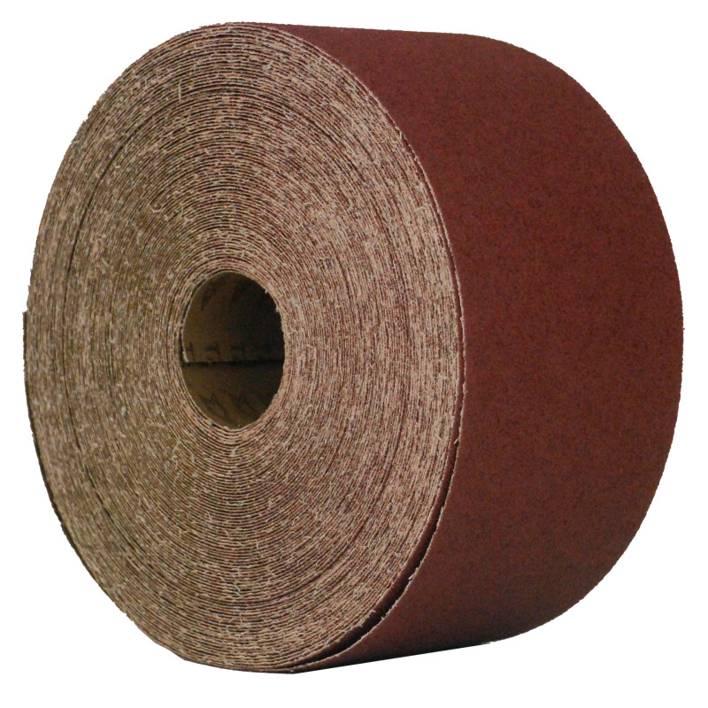 ROLLO DE LIJA 75 X 1350 MT CON VELCRO GRANO 80