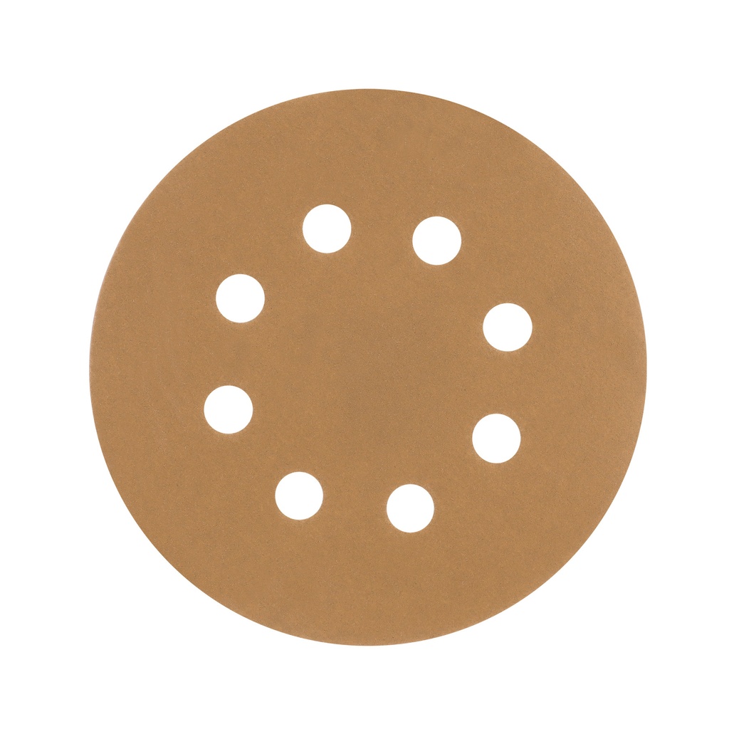 DISCO DE LIJA CON VELCRO 5" Y ORIFICIOS DE SUCCION GRANO 220