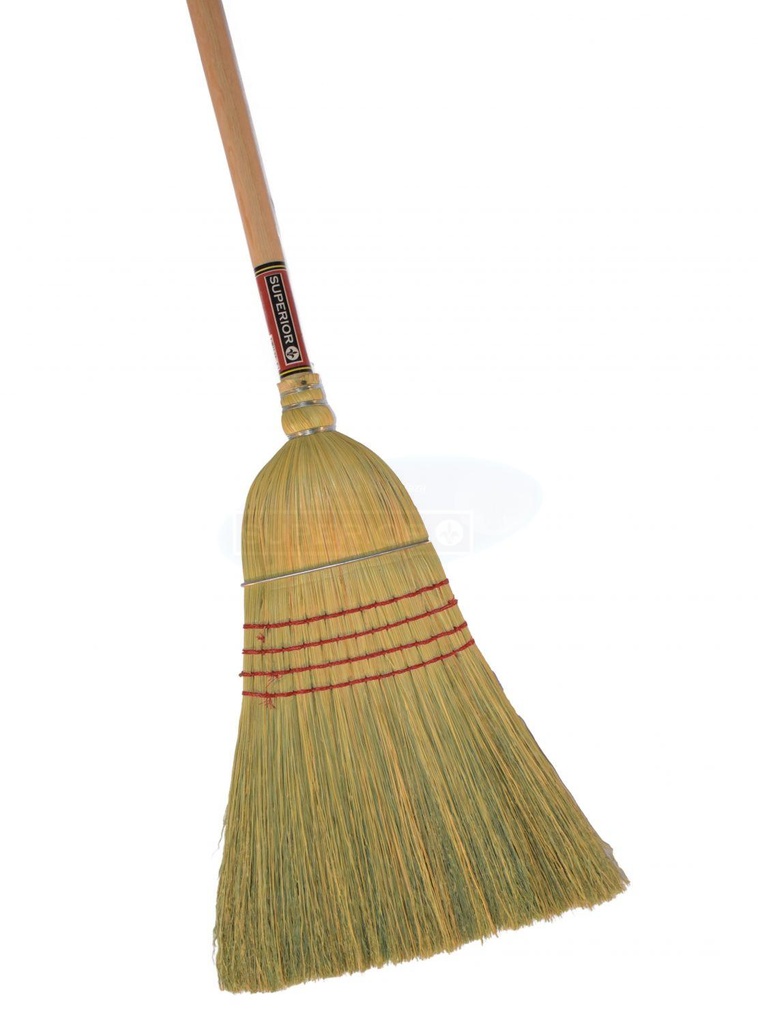 ESCOBA PENOLERA 100% MIJO 3 ALAMBRES 1 HILO, MANGO MADERA