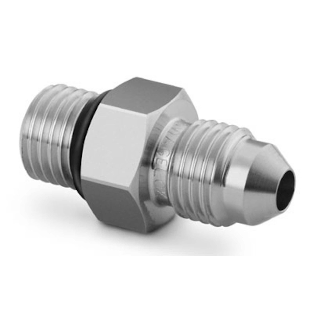 ADAPTADOR MACHO 1/2 FLEER A 9/16 ROSCA RECTA C/ORING