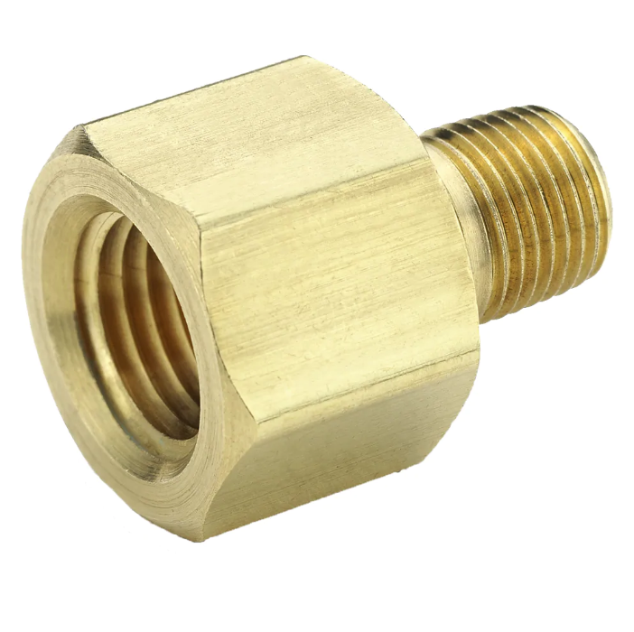 ADAPTADOR DE 1/8 NPT HEMBRA A 1/4 ROSCA RECTA