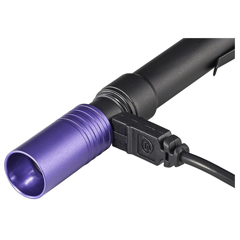STREAMLIGHT 66148 STYLUS PRO USB 400NM UV RECARGABLE PLUMA CON ADAPTADOR DE CA DE 120V, CABLE USB Y