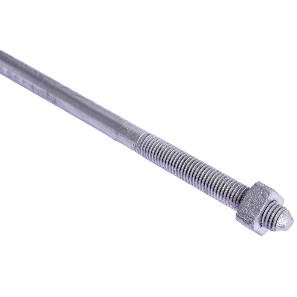 ANCLA RECTA EN ACERO A-36 1" X 90CMS C/4" DE ROSCA EN UN EXTREMO