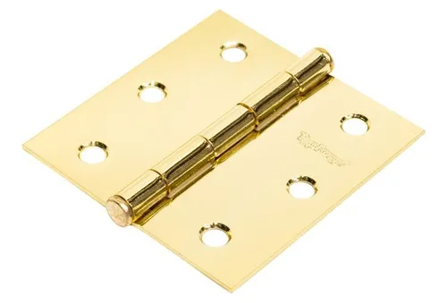 BISAGRA CUAD. PERNO REMACHADO LATON 3"