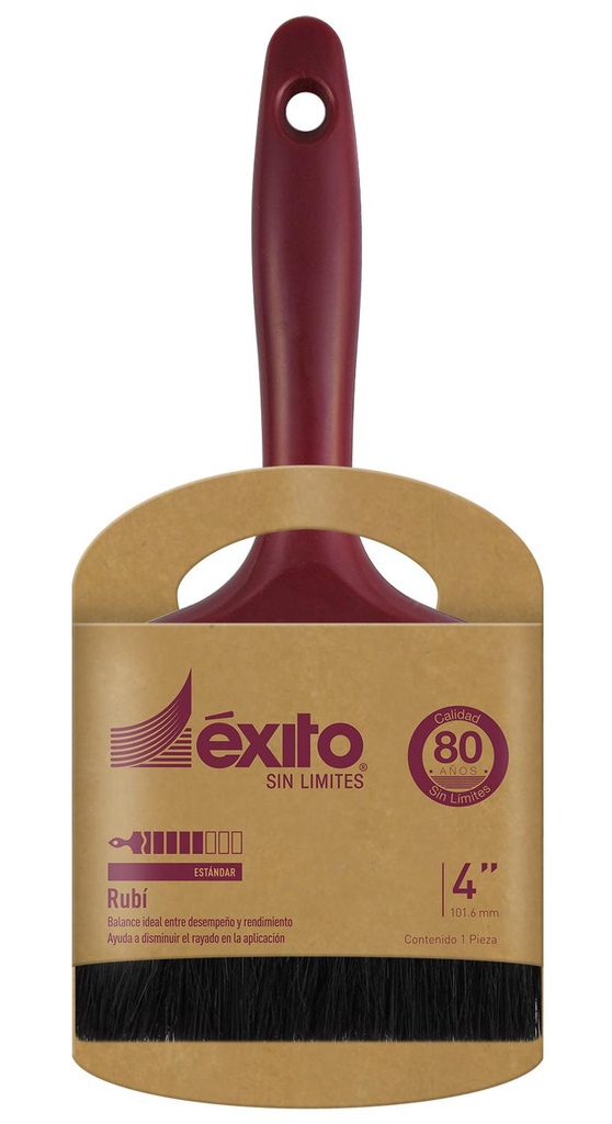 BROCHA RUBI 4"