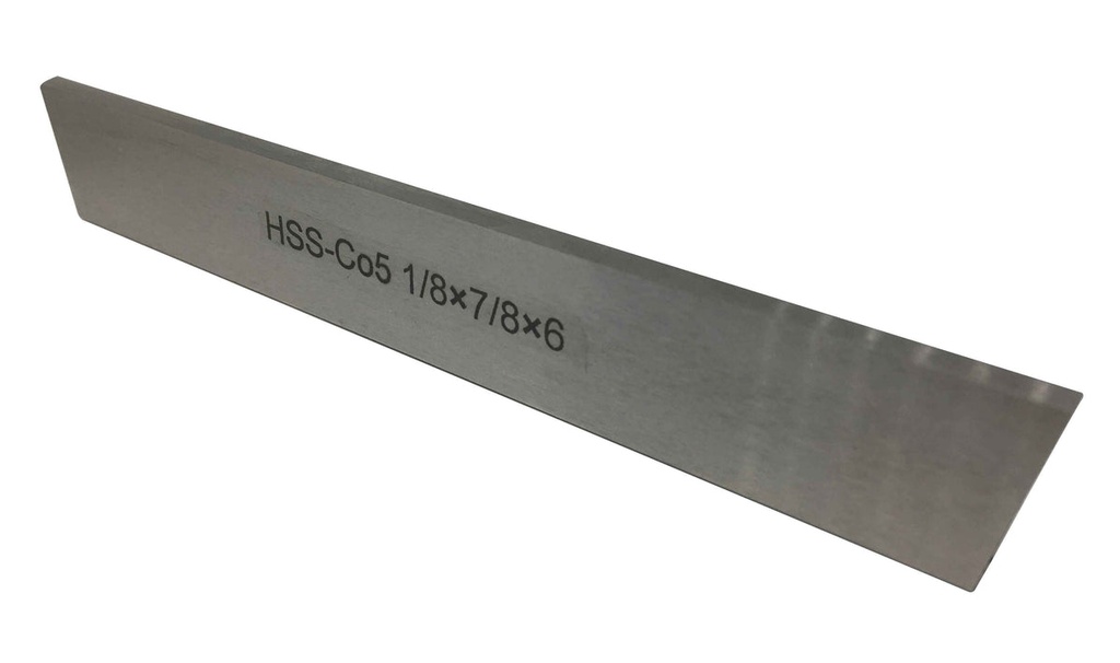 CUCHILLA ACERO COBALTO 1/8 X 7/8 X 6"