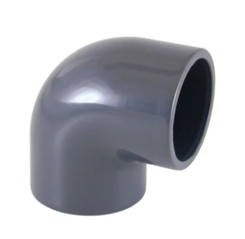 CODO DE 4 X 90 CED 80 PVC CEMENTADO