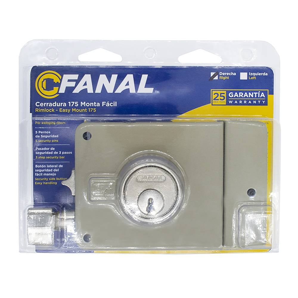 CERRADURA COBRIZADA MOD. 165