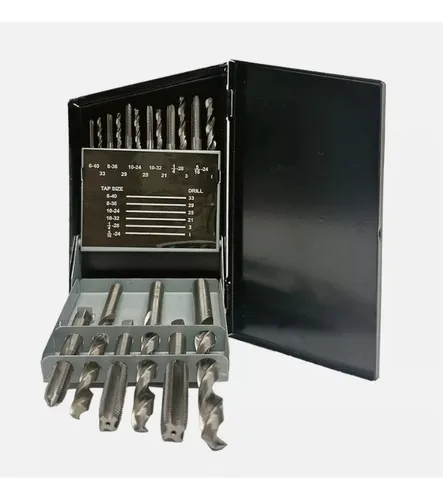 JUEGO DE BROCAS Y MACHUELOS 18 PIEZAS 52580 