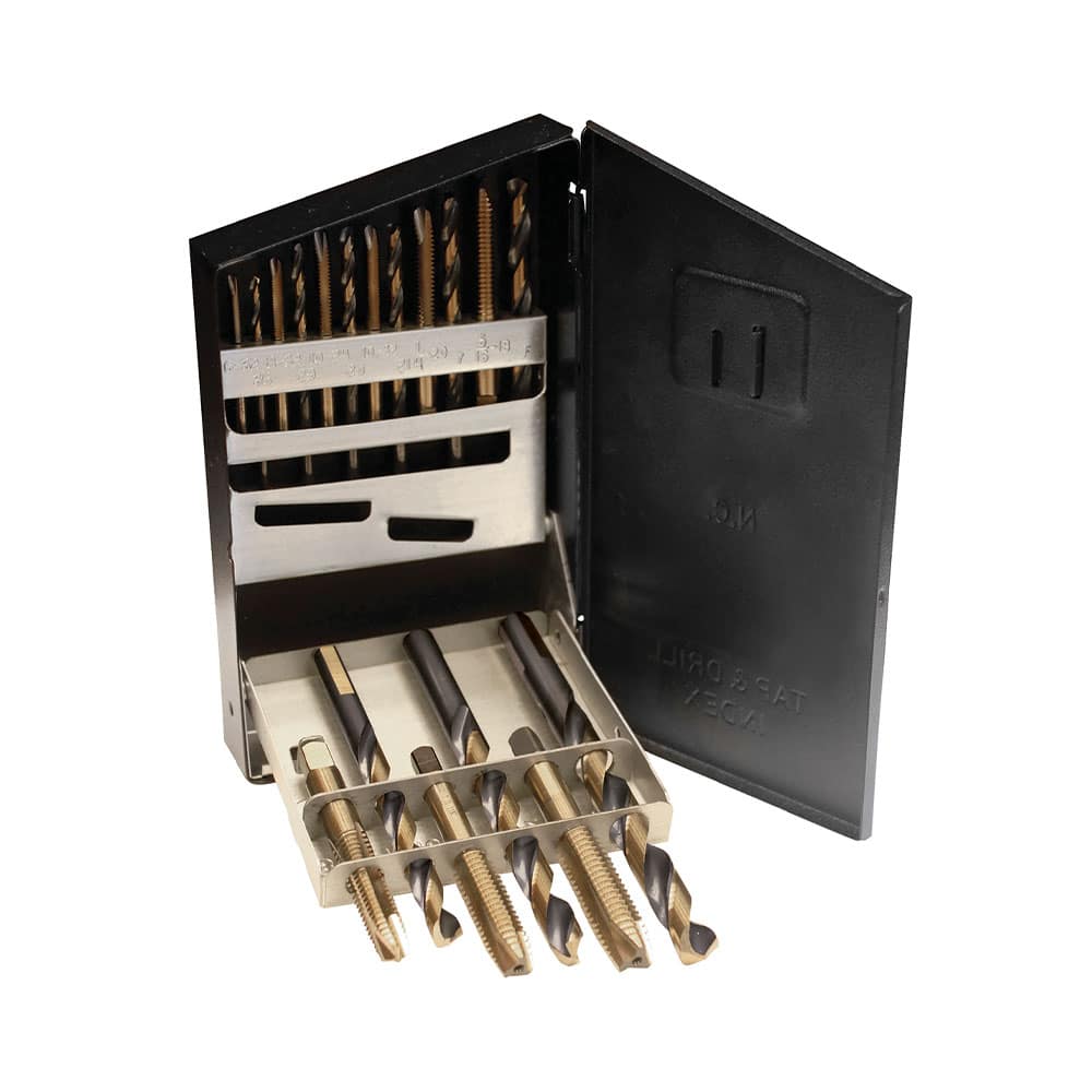 JUEGO DE BROCAS Y MACHUELOS 18 PIEZAS 52541 