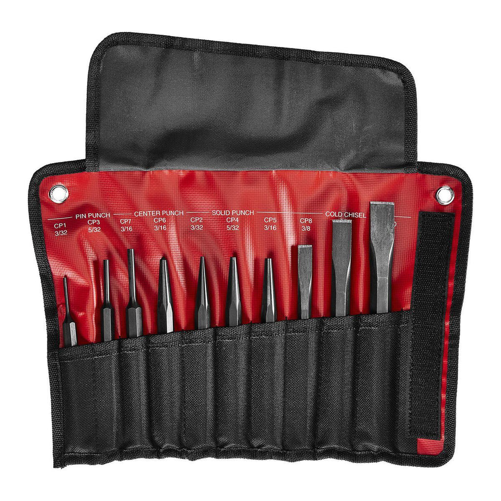 JUEGO DE PUNZONES Y CINCELES 10 PIEZAS