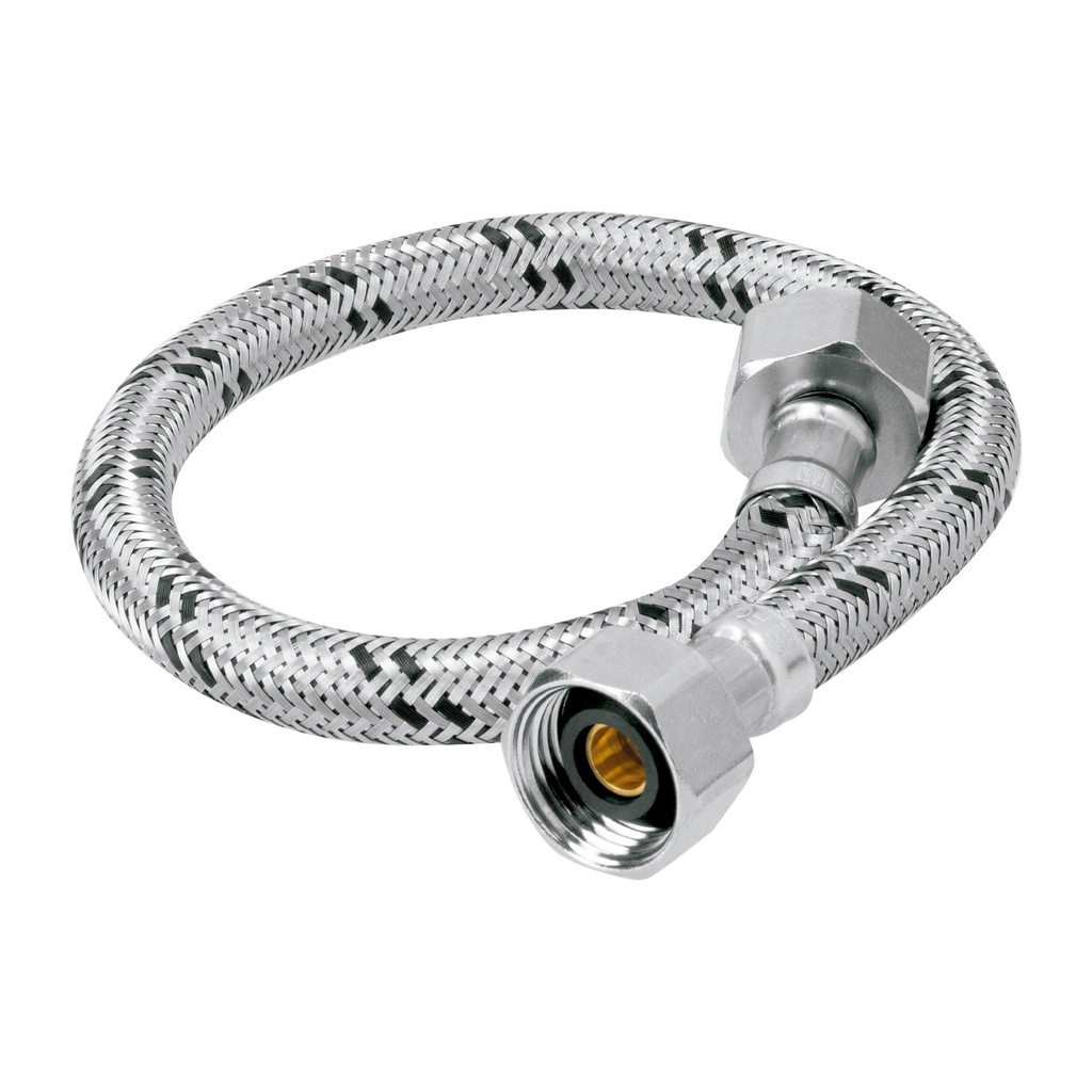 MANGUERA ACERO LAVABO 1/2 X 1/2 40 CM