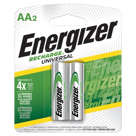 PILA AA RECARGABLE PAQUETE 2 PIEZAS ENERGIZER